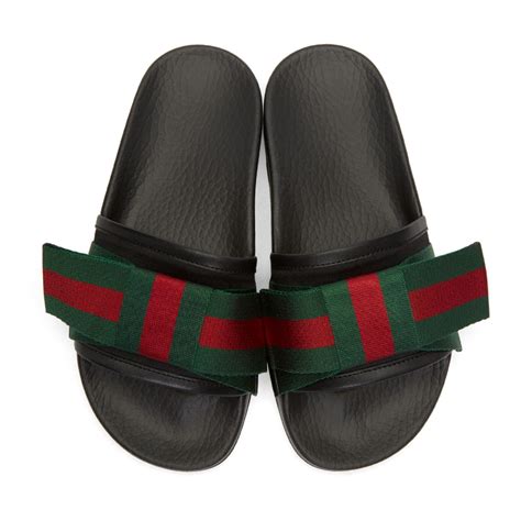 gucci slides women with bow.